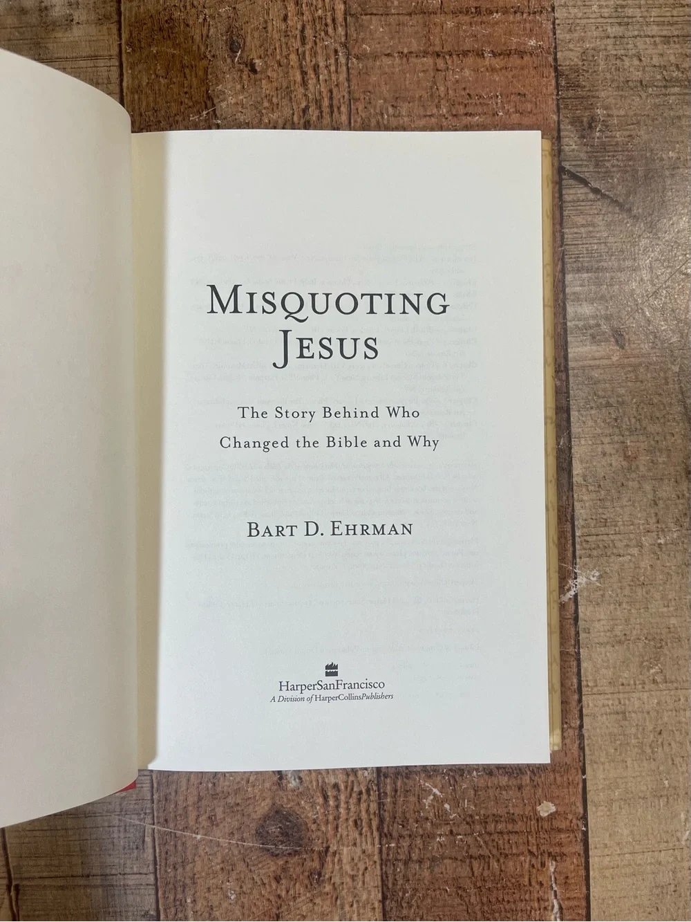 Misquoting Jesus by Bart D. Ehrman Hardcover Book Religion History Nonfiction